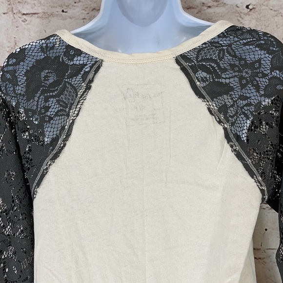 Free People Venice Dolls Lace Sleeve Tunic Top - Picture 5 of 6